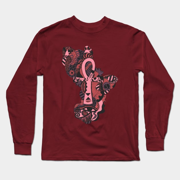 Abrose Horus Ankh Long Sleeve T-Shirt by kenallouis